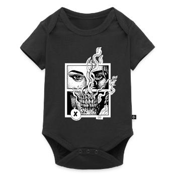 Stranger end - Baby Premium Kurzarmbody - Schwarz - Vorne