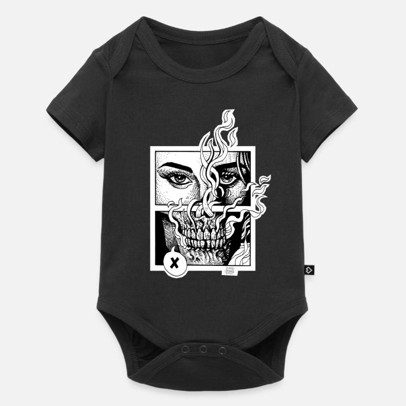Stranger end - Baby Premium Kurzarmbody - Schwarz