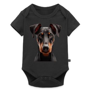 Doberman - Body à manches courtes Premium Bébé - noir - Devant