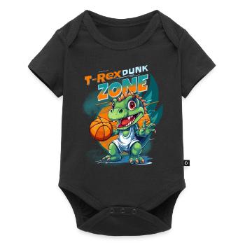 Basket-ball Dinosaure T-Rex Animal Player Cartoon - Body à manches courtes Premium Bébé - noir - Devant