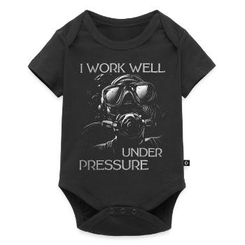 23F 0304 bk - Baby Premium short-sleeve bodysuit - black - Front