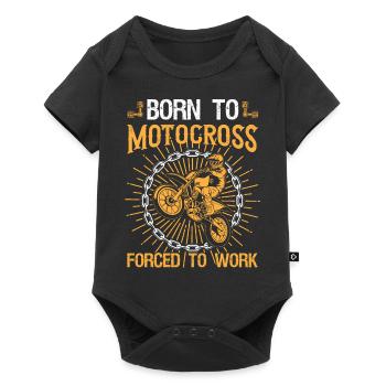 Motocross Dirt Bike Rider Moto Supercross MX - Body à manches courtes Premium Bébé - noir - Devant