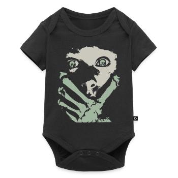 Skeleton Hand On Woman's Face - Baby Premium short-sleeve bodysuit - black - Front