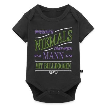 amour animal de compagnie cool levrette vieil homme bday - Body à manches courtes Premium Bébé - noir - Devant