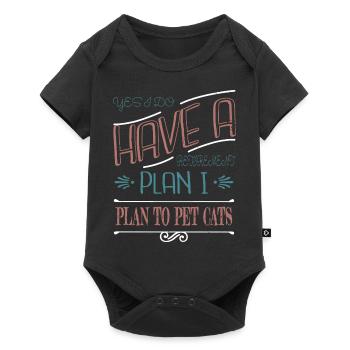 Pet Cat Bday Guenon Fun Persian Happy Cats Mammal - Baby Premium short-sleeve bodysuit - black - Front