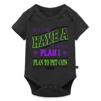 Cat Lover Cool Cats Geek Love Guenon aw - Baby Premium short-sleeve bodysuit - black - Front