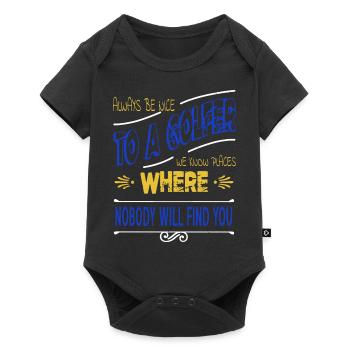 Golfgirl Blagues GolfDecor Golflover Sport - Body à manches courtes Premium Bébé - noir - Devant