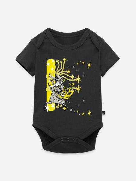 Zauberer - Baby Premium Kurzarmbody - Schwarz