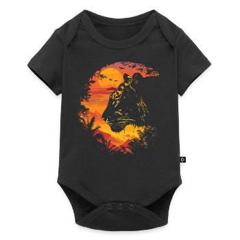 Tiger Wildcat Jungle - Baby Premium short-sleeve bodysuit - black - Front