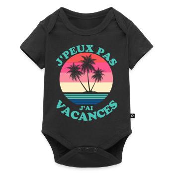 Vacances d'été - Body à manches courtes Premium Bébé - noir - Devant