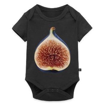Feigenfrucht Geschenk - Baby Premium Kurzarmbody - Schwarz - Vorne