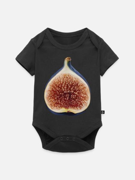 Feigenfrucht Geschenk - Baby Premium Kurzarmbody - Schwarz
