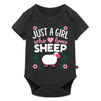 Sheep Sheep Farmer Lamb Farmer - Baby Premium short-sleeve bodysuit - black - Front