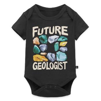 Carrière de futur géologue - Body à manches courtes Premium Bébé - noir - Devant