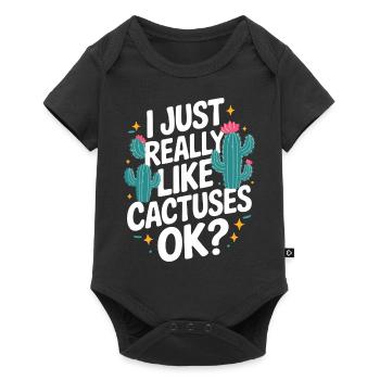 Cactus Cacti Desert Plant - Baby Premium short-sleeve bodysuit - black - Front