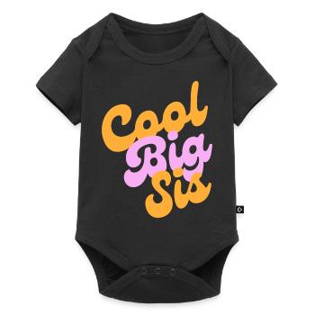 cool big sis - Baby Premium Kurzarmbody - Schwarz - Vorne