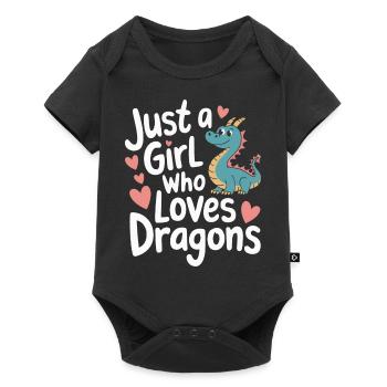 Dragon Mystic Dragon Fantasy - Baby Premium short-sleeve bodysuit - black - Front
