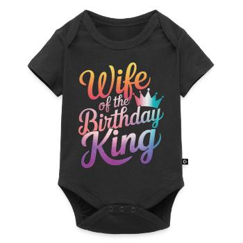 Woman Wife Partner Family Married - Baby Premium short-sleeve bodysuit - black - Front