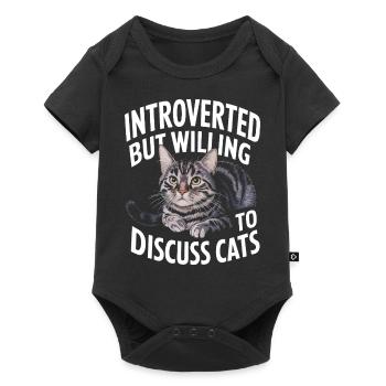 Introvert, antisocial, introvert - Baby Premium short-sleeve bodysuit - black - Front