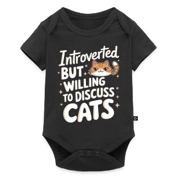 Introvert, antisocial, introvert - Baby Premium short-sleeve bodysuit - black - Front