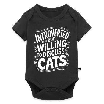 Introvert, antisocial, introvert - Baby Premium short-sleeve bodysuit - black - Front