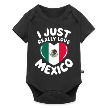 Mexico Mexico Mexican Spanish - Baby Premium short-sleeve bodysuit - black - Front