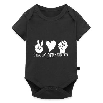Anti-racisme tolérance racisme droits de l'homme - Body à manches courtes Premium Bébé - noir - Devant