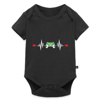 Heartbeat Games - Baby Premium short-sleeve bodysuit - black - Front