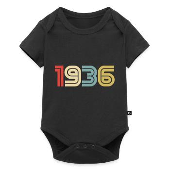 1936 Vintage Retro - Baby Premium short-sleeve bodysuit - black - Front