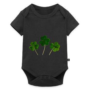 shamrock lucky shamrock luck four leaf clover32 - Baby Premium short-sleeve bodysuit - black - Front