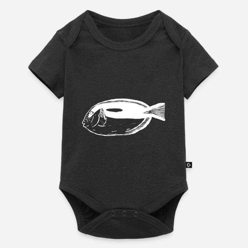 Pallets surgeonfish white - Baby Premium short-sleeve bodysuit - black