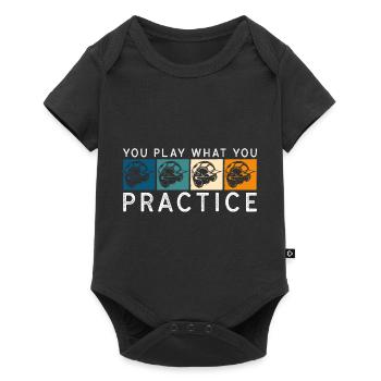 Baseball bat winner team USA - Baby Premium short-sleeve bodysuit - black - Front