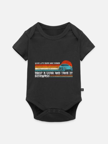 Drifting Tuning Straßenrennen Straße - Baby Premium Kurzarmbody - Schwarz