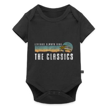 Car Classic Engine Legend - Baby Premium short-sleeve bodysuit - black - Front