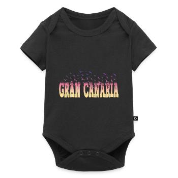 Gran Canaria Palm Trees Summer Sun Beach Sea - Baby Premium short-sleeve bodysuit - black - Front