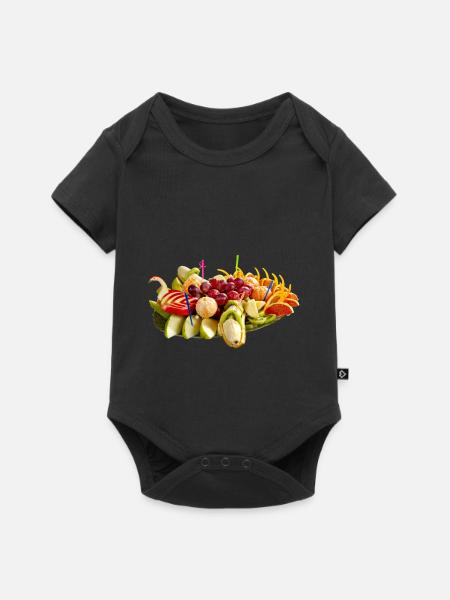 Leckeres Obst - Baby Premium Kurzarmbody - Schwarz