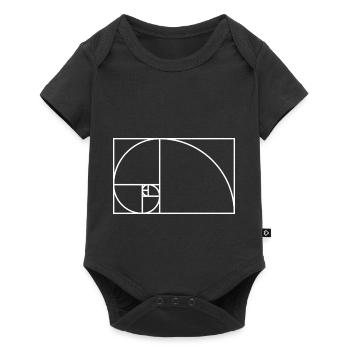 Fibonacci spiral math gift idea nerd - Baby Premium short-sleeve bodysuit - black - Front