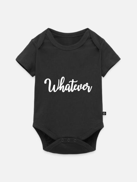Whatever - Baby Premium Kurzarmbody - Schwarz