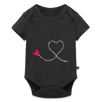 coeurs herzchen I coeur vous aime Je te aime U19 - Body à manches courtes Premium Bébé - noir - Devant