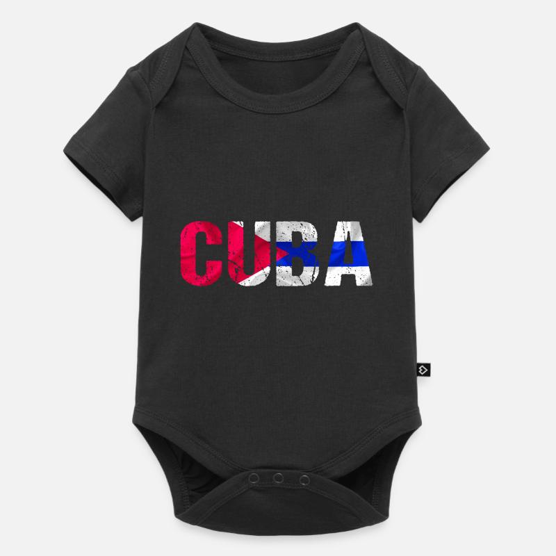Drapeau de Cuba Cuba - Body à manches courtes Premium Bébé - noir