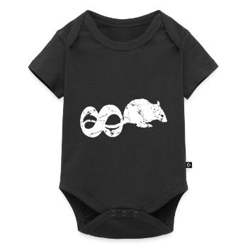 PUNKROCK rats nr. 8 - used look - mouse - rat - Baby Premium short-sleeve bodysuit - black - Front