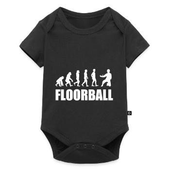 Gardien de but de Floorball - Body à manches courtes Premium Bébé - noir - Devant