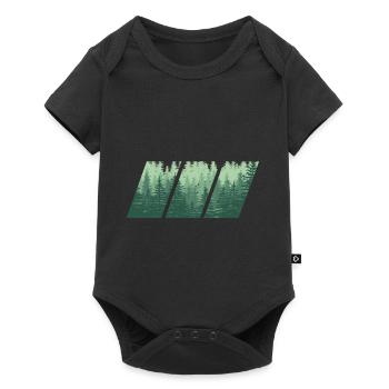 bois - Body à manches courtes Premium Bébé - noir - Devant