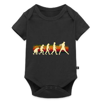 Disc Golf Disc Golfer Evolution Sport - Baby Premium short-sleeve bodysuit - black - Front