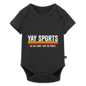 Allez faire du sport ! Non-fan de sport Go Sports Yay Sports - Body à manches courtes Premium Bébé - noir - Devant