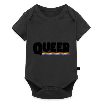 Rainbow Connection Embrace, Happy Pride - Baby Premium Kurzarmbody - Schwarz - Vorne
