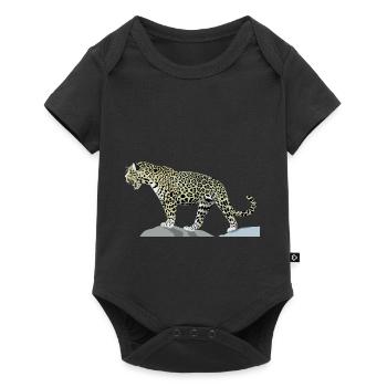 jaguar - Baby Premium Kurzarmbody - Schwarz - Vorne