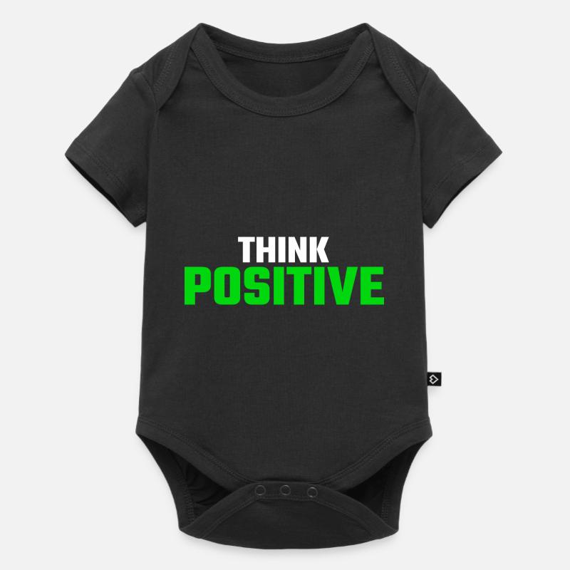 Penser positivement - Body à manches courtes Premium Bébé - noir