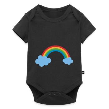 soleil arc-en-ciel nuages soleil météo cloud39 - Body à manches courtes Premium Bébé - noir - Devant