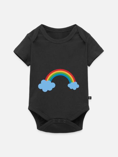 arc-en-ciel - Body à manches courtes Premium Bébé - noir